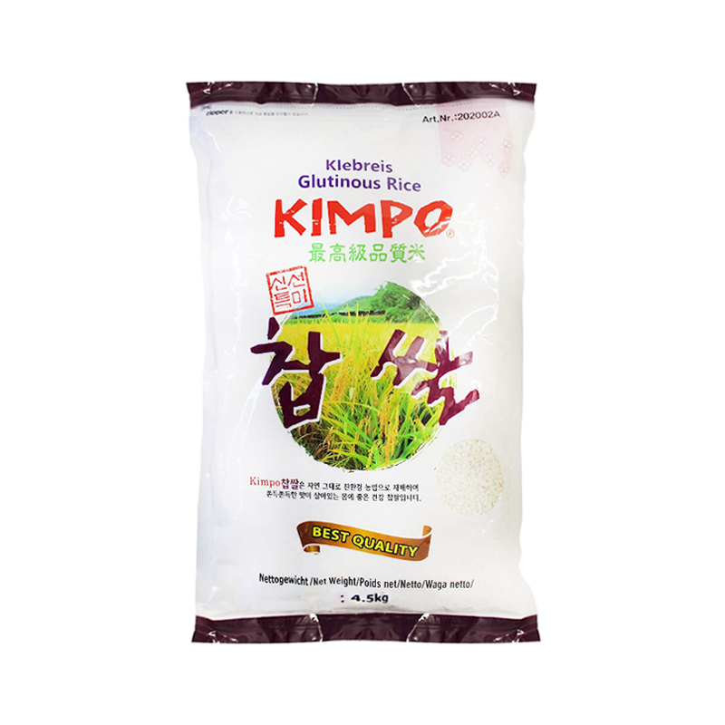 Riso glutinoso a grani medi 4.5kg, Kimpo [JF417108] - 33.00EUR : Zen  Market, Cibi Asiatici e Oggettistica orientale