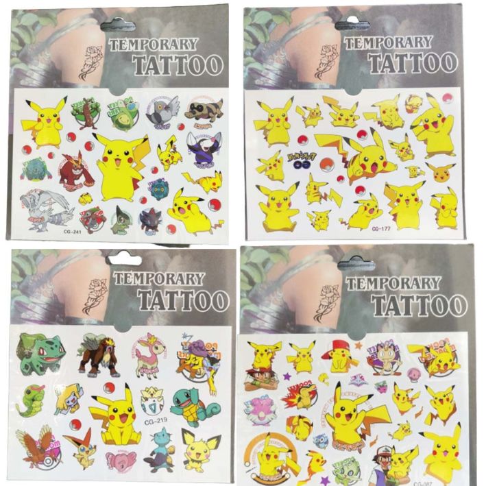 Tatuaggio Temporaneo Pokemon 1 foglio [ZMTATTOOPOKEMON] - 2.00EUR : Zen  Market, Cibi Asiatici e Oggettistica orientale