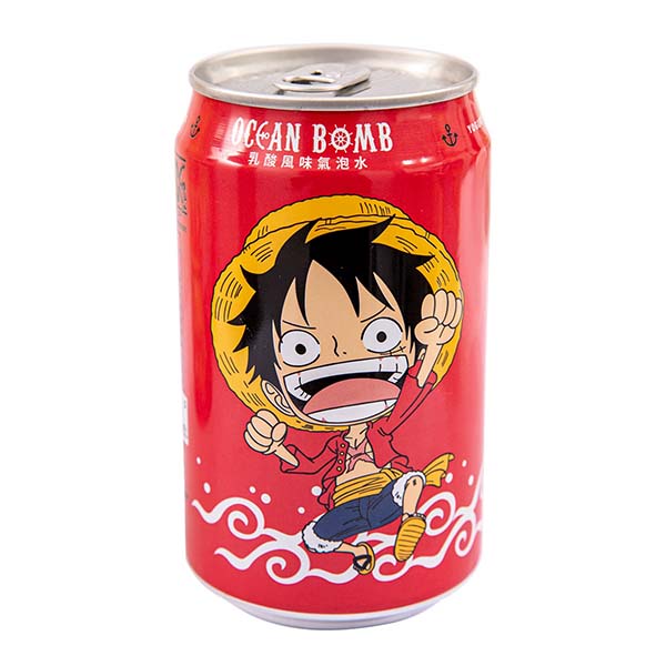 One Piece Bevanda Gassata al Gusto Yougurt - 330ml, Ocean Bomb