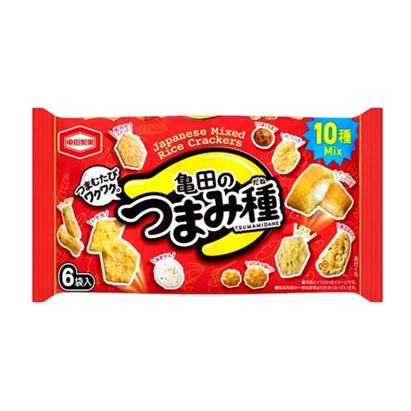 Snack salati assortiti 120g (6 Porzioni), Kameda Seika SCADENZA 18 MARZO 2025