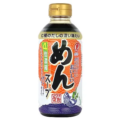 Tsuyu 4x Concentrato per Brodo Multiuso 400ml, Higashimaru