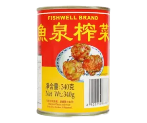 Zhacai Intero Sichuan Gambo di Senape conservato 340 g, Fishwell Brand