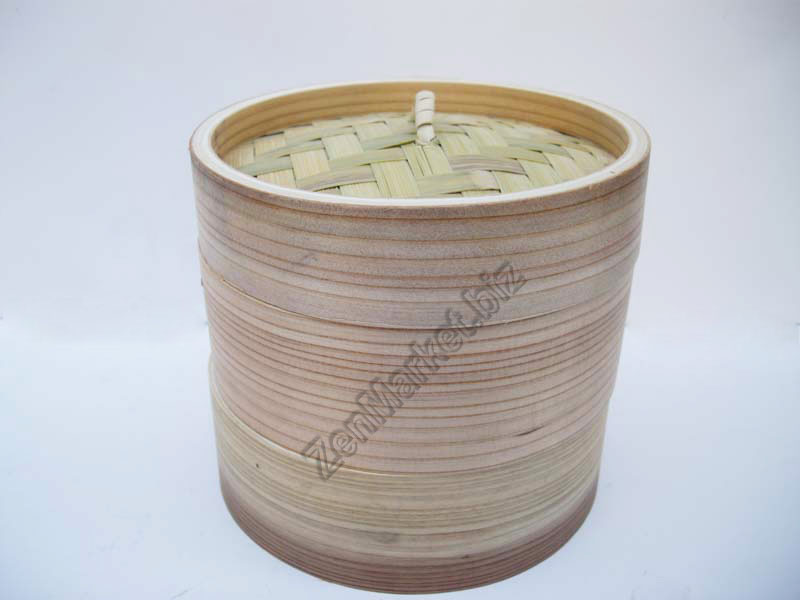 Cestelli in Bambu 20 Per Cucinare A Vapore 2 Piani