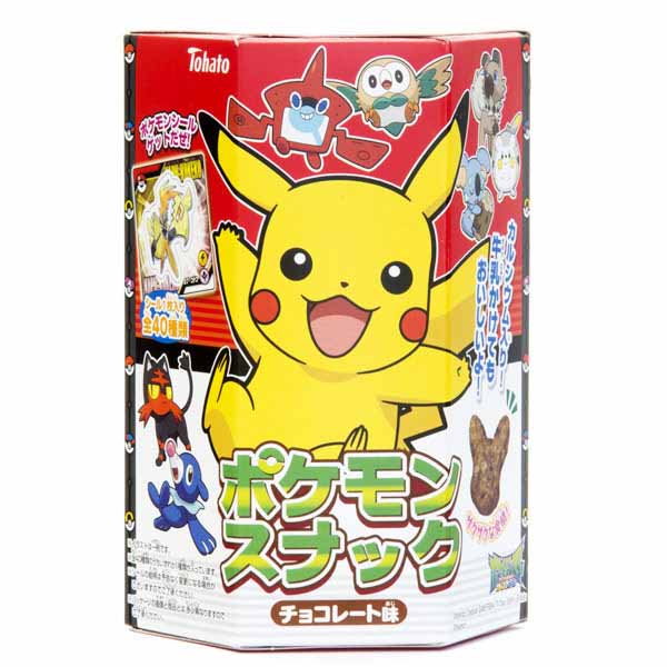 Snack al cioccolato Pokemon Pikachu + Adesivo Collezione 23 g, Tohato