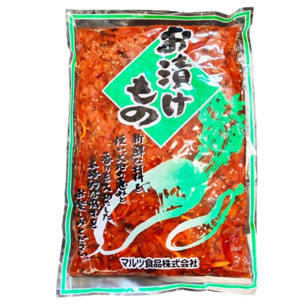 Fukujinzuke, Verdure Marinate con edulcorante 1kg, Marutsu