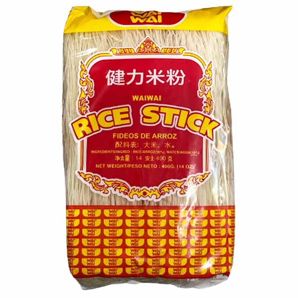 Spaghetti di Riso 100% Tipo Ristorante Cinese 400g, WaiWai