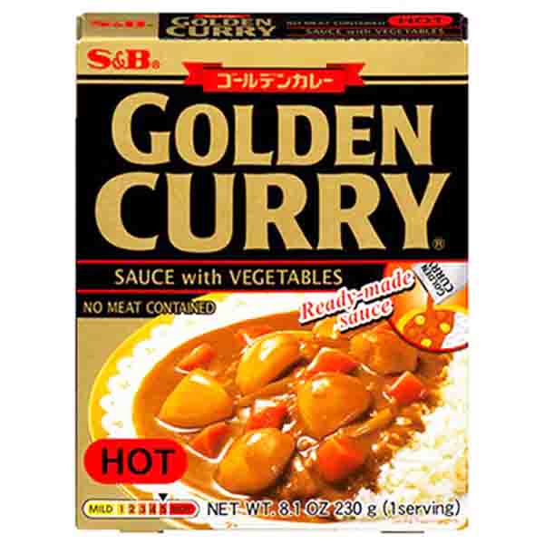 Salsa Golden Curry con Verdure Piccante 230g, S&B
