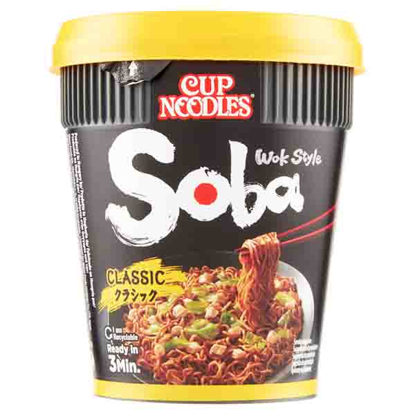 Cup Noodles Soba Classico con Salsa Yakisoba 90g, Nissin