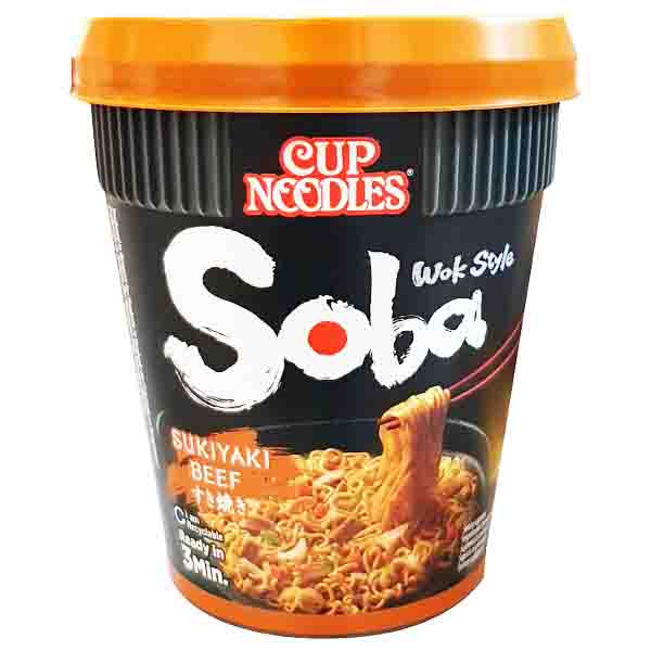 Cup Noodles Soba al Sukiyaki di Manzo 89g, Nissin