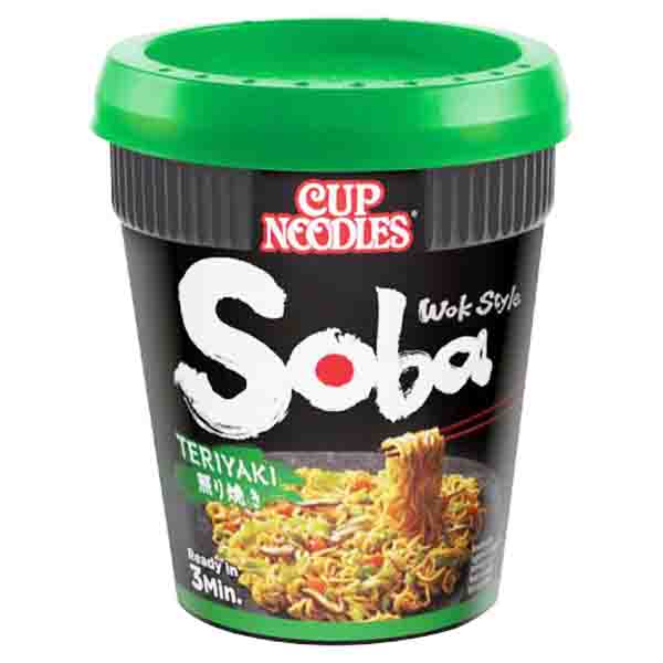 Cup Noodles Soba al Teriyaki 90g, Nissin SCADENZA 30 GIUGNO 2024