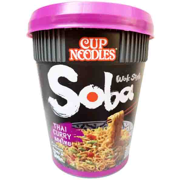 Cup Noodles Soba al Thai Curry 92g, Nissin